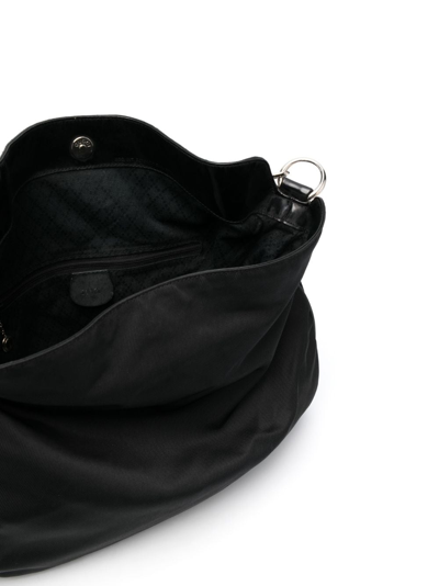 Pre-owned Gucci 2000s Bamboo Tote Bag In Black
