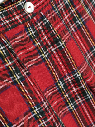 Siola Trousers With Tartan Motif In Red