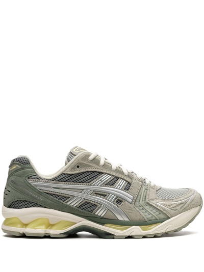 Shop Asics Gel Kayano 14 "olive Grey Pure Silver" Sneakers