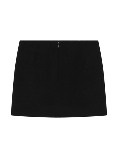 Shop Dolce & Gabbana Logo-plaque Mini Skirt In Black