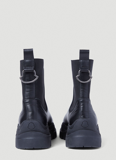 Shop Moncler Women Larue Chelsea Ankle Boots In Black