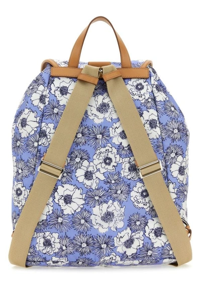Shop Prada Man Printed Re-nylon Backpack In Multicolor