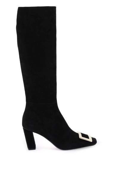 Shop Roger Vivier 'belle Vivier' Boots Women In Black
