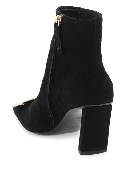 Shop Roger Vivier 'belle Vivier' Chelsea Boots Women In Black