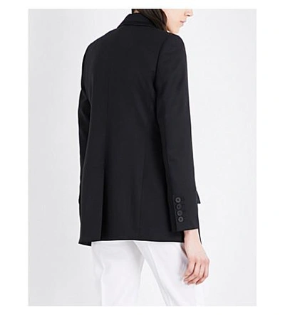 Shop Stella Mccartney Melissa Layered Wool Jacket In Black