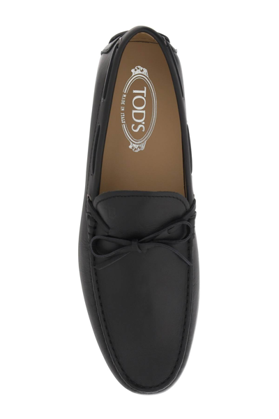 Shop Tod's 'city Gommino' Loafers Men In Black