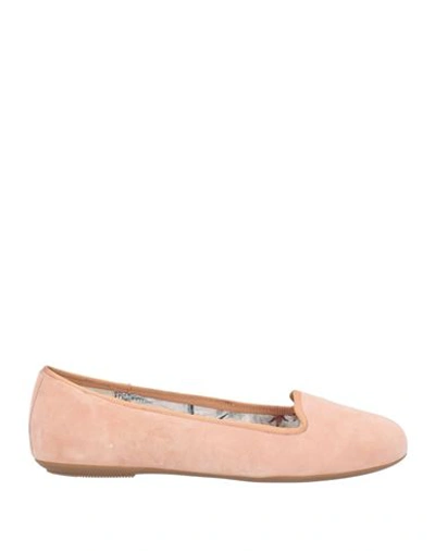 Shop Geox Woman Loafers Blush Size 6 Soft Leather In Pink
