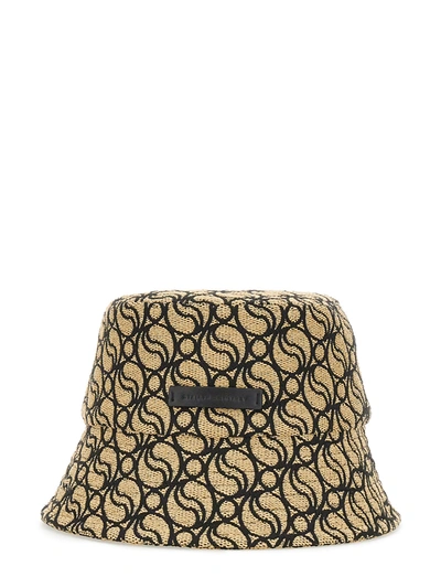 Shop Stella Mccartney Bucket Hat With Logo In Multicolor