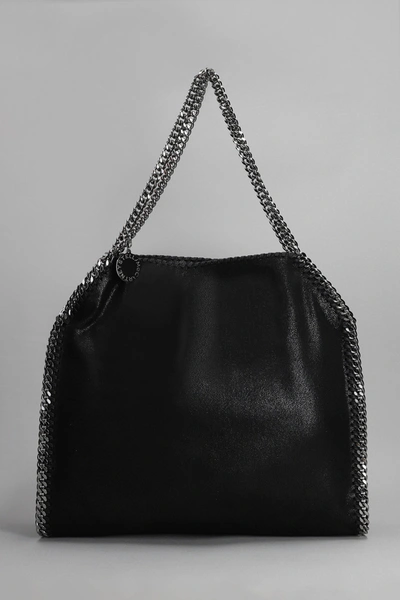 Shop Stella Mccartney Falabella Tote In Black Faux Leather