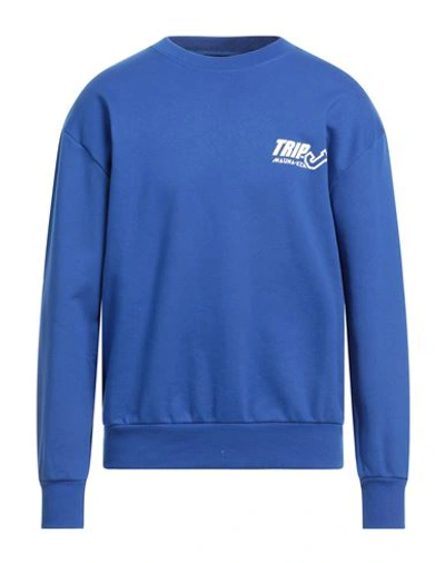 Mauna Kea Man Sweatshirt Blue Size Xxl Cotton In Blue