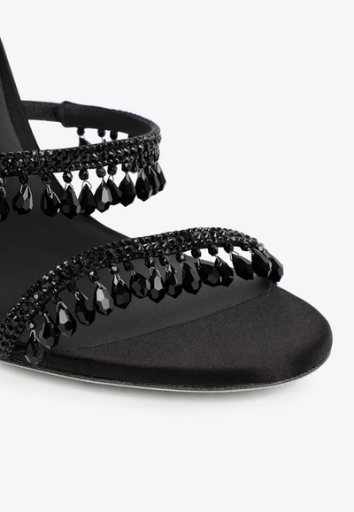 Shop René Caovilla Chandelier 105 Jewel Sandals In Black