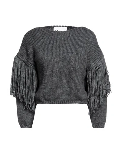 Shop 8pm Woman Sweater Steel Grey Size Xxs Acrylic, Viscose, Wool, Alpaca Wool