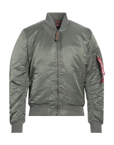 Shop Alpha Industries Man Jacket Military Green Size M Nylon
