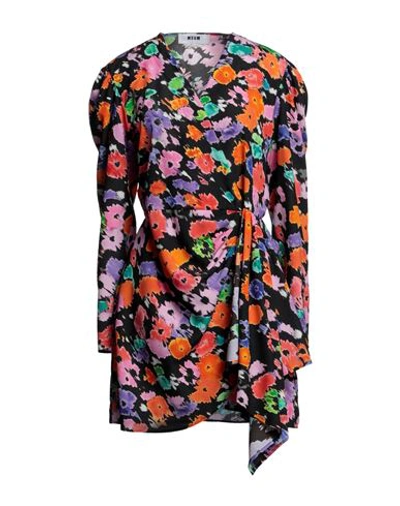Shop Msgm Woman Mini Dress Black Size 4 Polyester