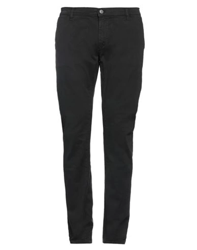 Shop Grey Daniele Alessandrini Man Pants Black Size 31 Cotton, Elastane