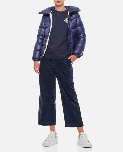 Shop Moncler Douro Down-filled Jacket In Blue