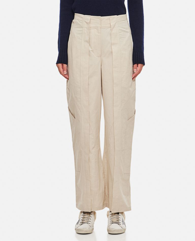 Shop Christopher Esber Cocosolo Cotton Trousers In Beige