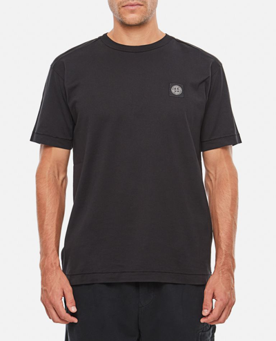 Shop Stone Island T Shirt With  Mini Logo In Black