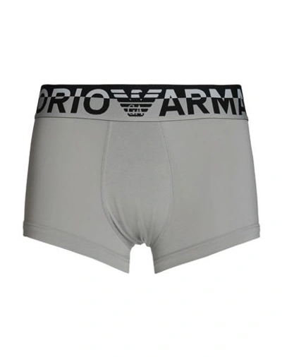 Shop Emporio Armani Man Boxer Light Grey Size L Cotton, Elastane