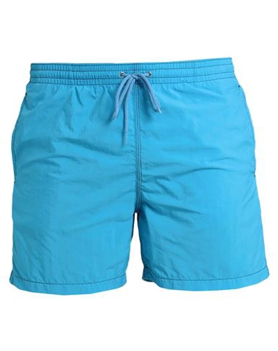 Shop Malo Man Swim Trunks Azure Size 3xl Polyester In Blue
