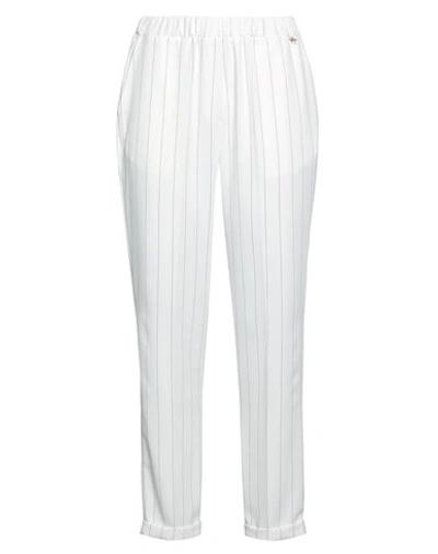 Shop Gai Mattiolo Woman Pants White Size 8 Polyester, Rayon