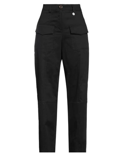 Shop Berna Woman Pants Black Size Xs Cotton, Elastane