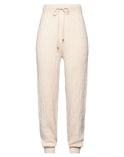 Peserico Woman Pants Beige Size 10 Virgin Wool, Silk, Viscose, Cashmere, Polyester In Beige