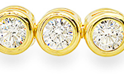 Shop Queen Jewels Cubic Zirconia Tennis Bracelet In Gold