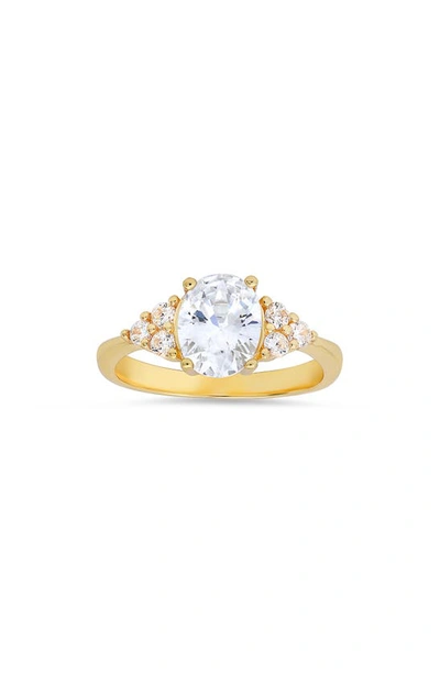 Shop Queen Jewels Cubic Zirconia Ring In Gold