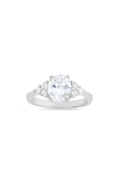 Shop Queen Jewels Cubic Zirconia Ring In Silver