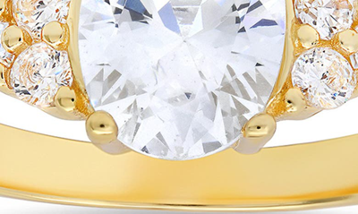 Shop Queen Jewels Cubic Zirconia Ring In Gold