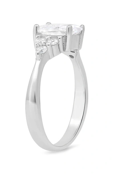 Queen Jewels Cubic Zirconia Ring In Silver