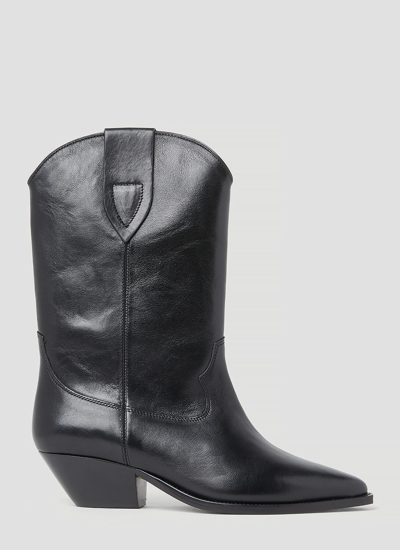 Shop Isabel Marant Duerto Leather Cowboy Boots In Black
