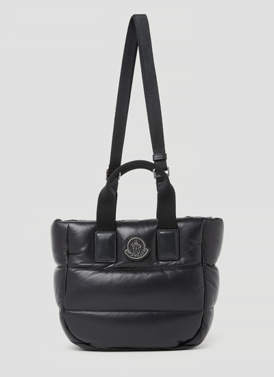 Shop Moncler Mini Caradoc Shoulder Bag In Black