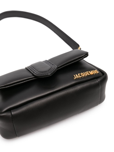 Jacquemus Womens Black Le Petit Bambino Puffy Leather Shoulder Bag In Black