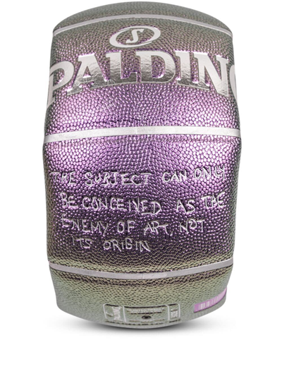 Shop Supreme X Bernadette Corporation X Spalding Basketball In Purple