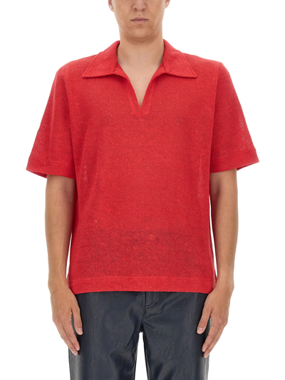 Shop Séfr V-neck T-shirt In Red