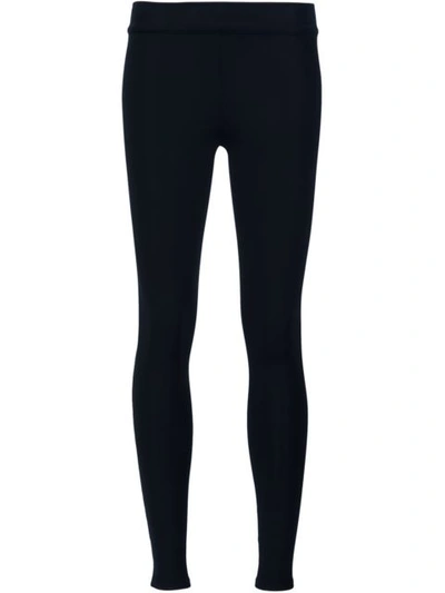 The Row Stratton Stretch-cotton Leggings In Midnight