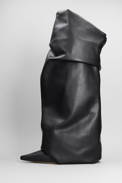 Shop Alexandre Vauthier High Heels Boots In Black Leather