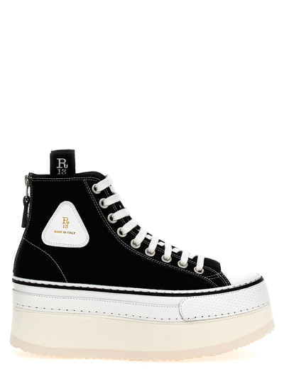 Shop R13 Courtney Sneakers In Black