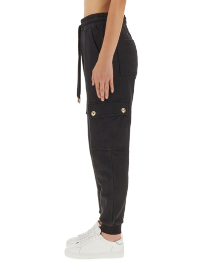 Shop Michael Michael Kors Cargo Pants In Nero