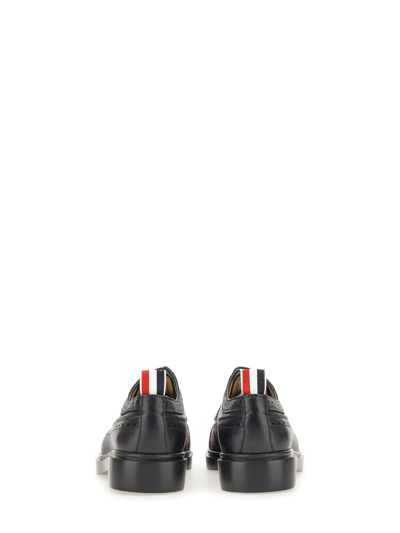 Shop Thom Browne Lace-ups With Three Bows In Nero