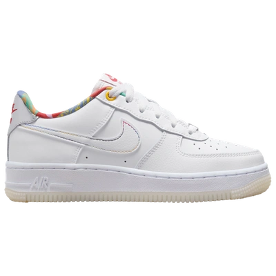 Shop Nike Boys  Air Force 1 Lv8 In White/white/white