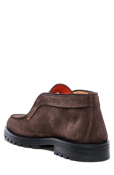 Shop Santoni Rock Chukka Boot In Dark Brown-t50