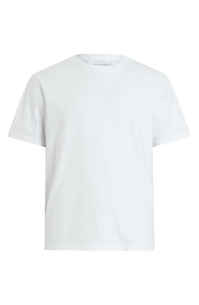 Shop Allsaints Curtis Cotton T-shirt In Optic White