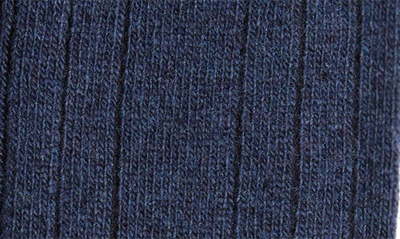 Shop Stems Luxe Merino Wool & Cashmere Blend Crew Socks In Navy
