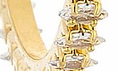 Ettika Cubic Zirconia Hoop Earrings In Gold