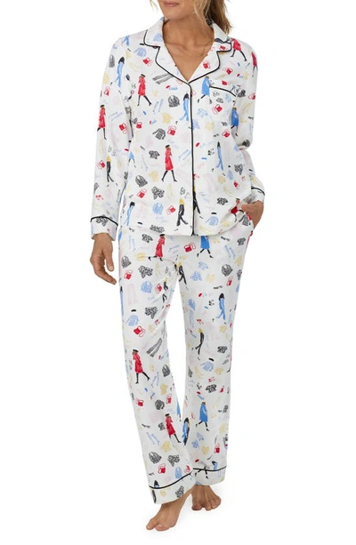Shop Bedhead Pajamas Print Organic Cotton Jersey Pajamas In C Est Chic