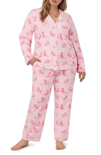 Shop Bedhead Pajamas Print Organic Cotton Jersey Pajamas In Pampered Poodles