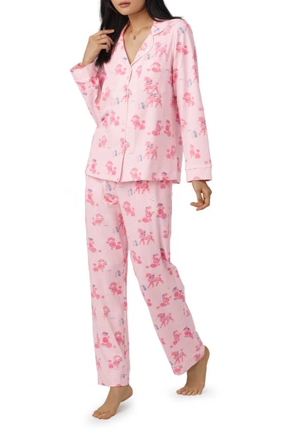 Shop Bedhead Pajamas Print Organic Cotton Jersey Pajamas In Pampered Poodles